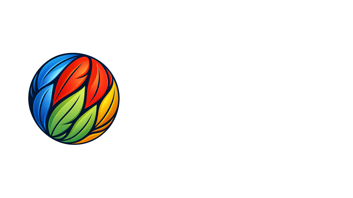 The primary logo for Squawk Global, featuring a circular icon of vibrant blue, red, yellow, and green feathers alongside the brand name in bold white capital letters. This represents the unified advocacy mission led by Kyle Kaplanis and Emily Vincent.